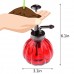 THY COLLECTIBLES Flower Water Spray Bottle Can Pot Plant Mister | Vintage Pumpkin Style Decorative Glass Plant Atomizer Watering Can Pot with Pump for Terrariums Flowers Potted Plants (Clear)   